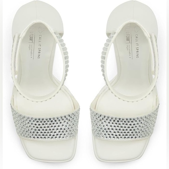 Call It Spring - Women's Lorii Heeled Sandal - White - size 10 - new - Picture 3 of 10